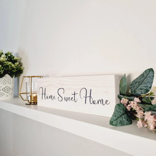 Customised Home Sweet Home Wooden Sign