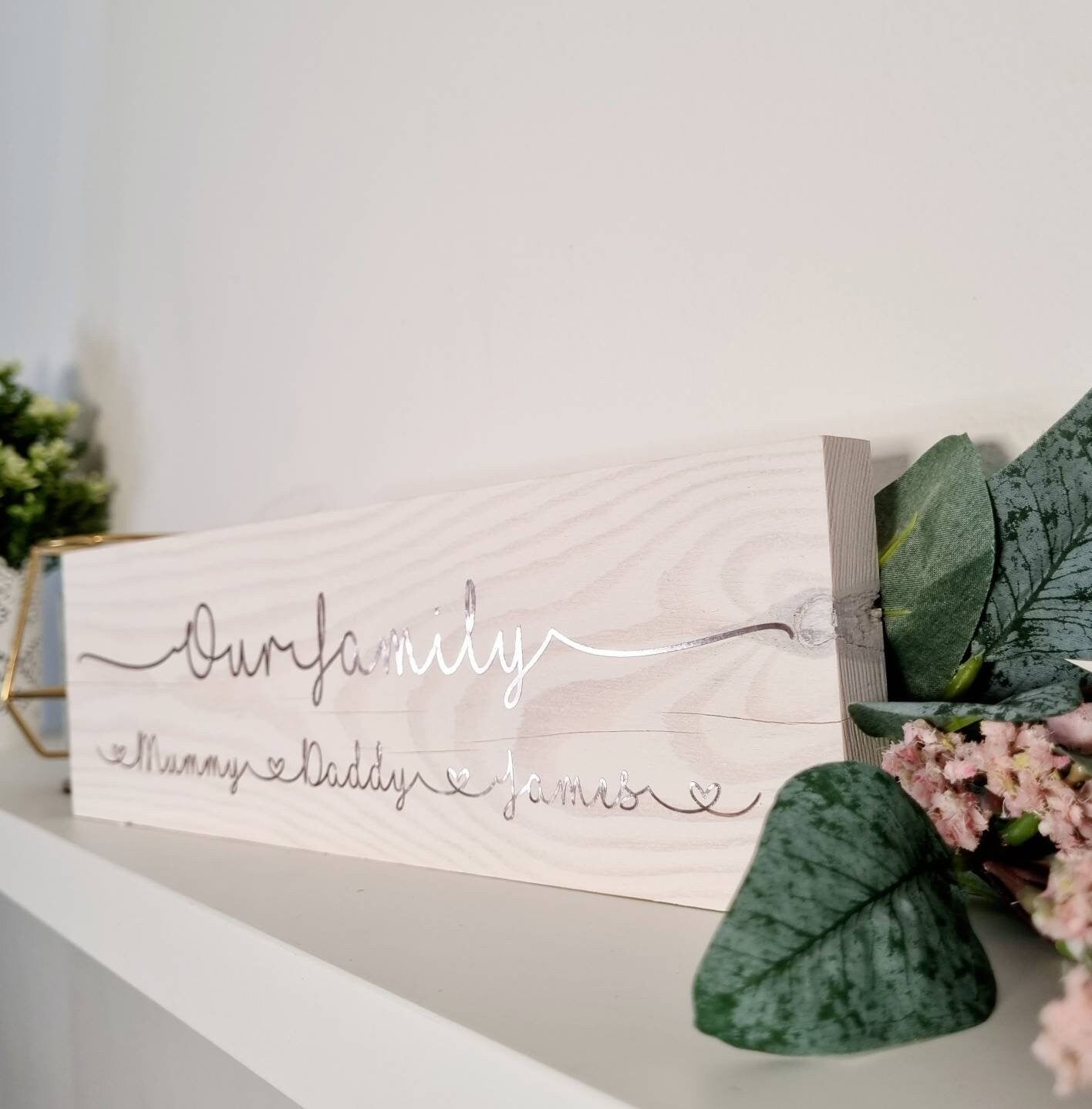 Personalised Our Family Name Sign
