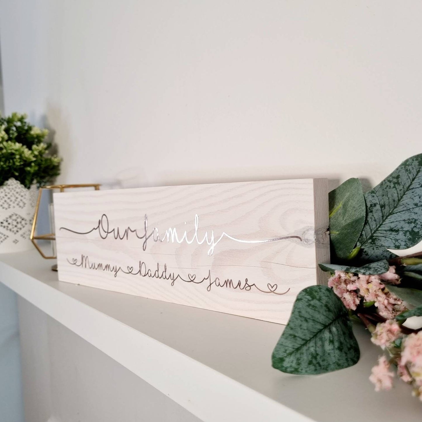 Personalised Our Family Name Sign