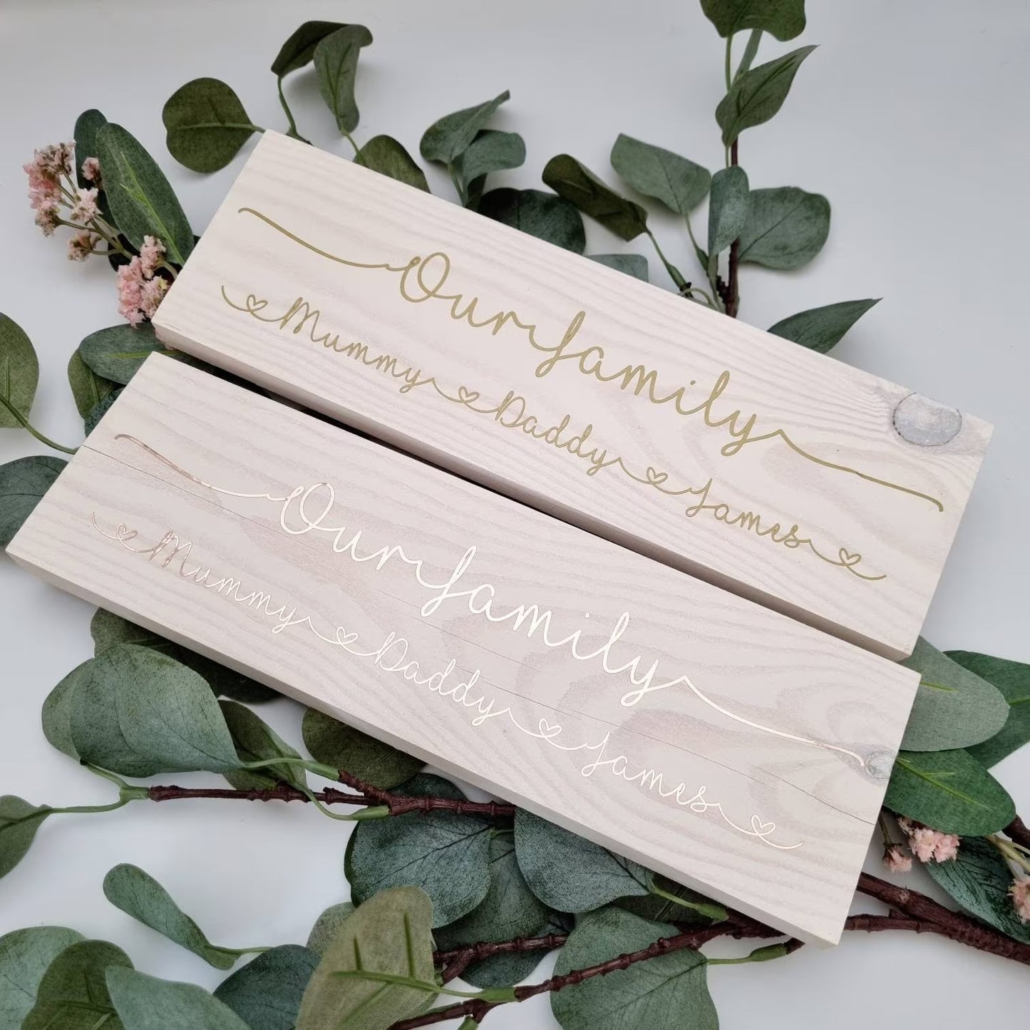 Personalised Our Family Name Sign