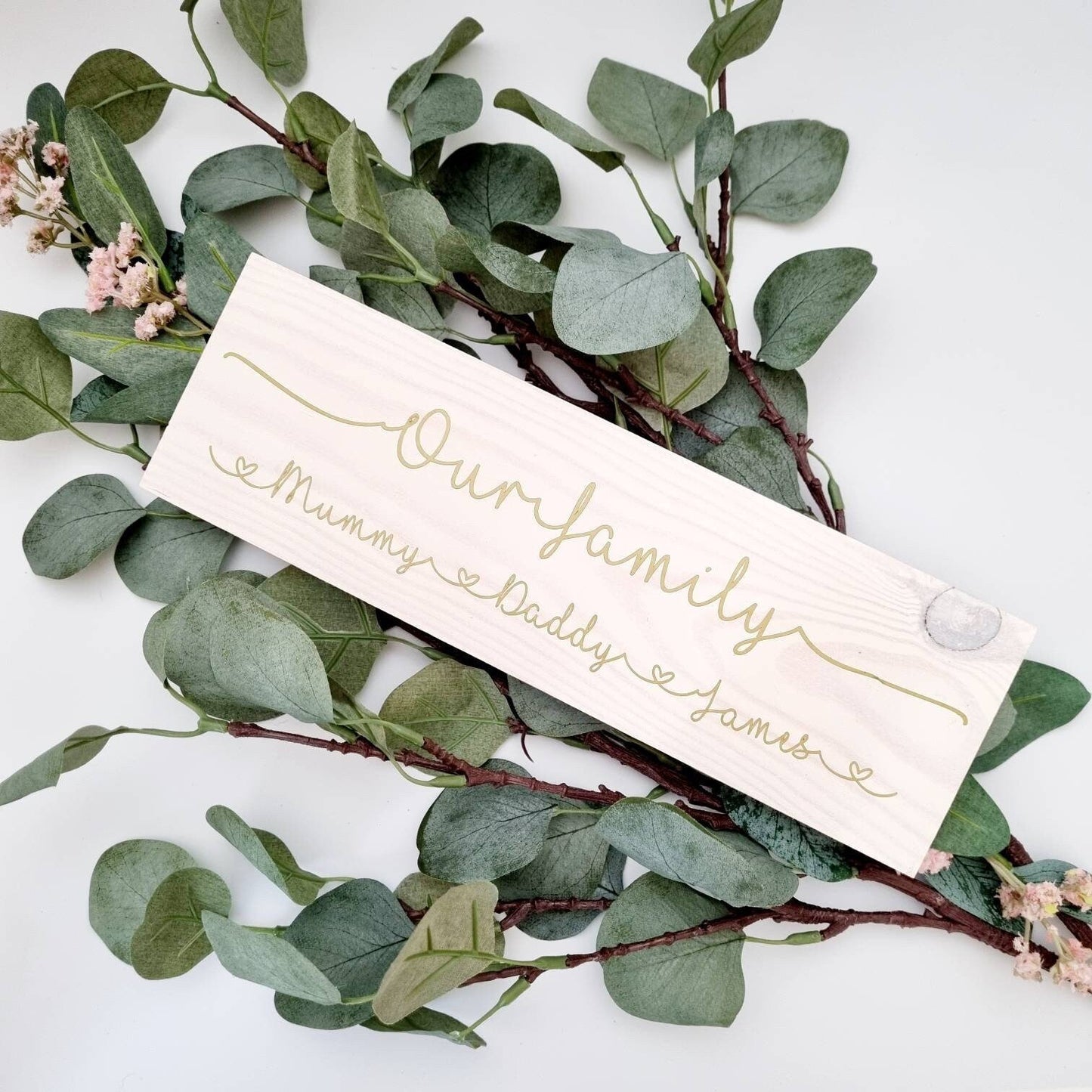 Personalised Our Family Name Sign