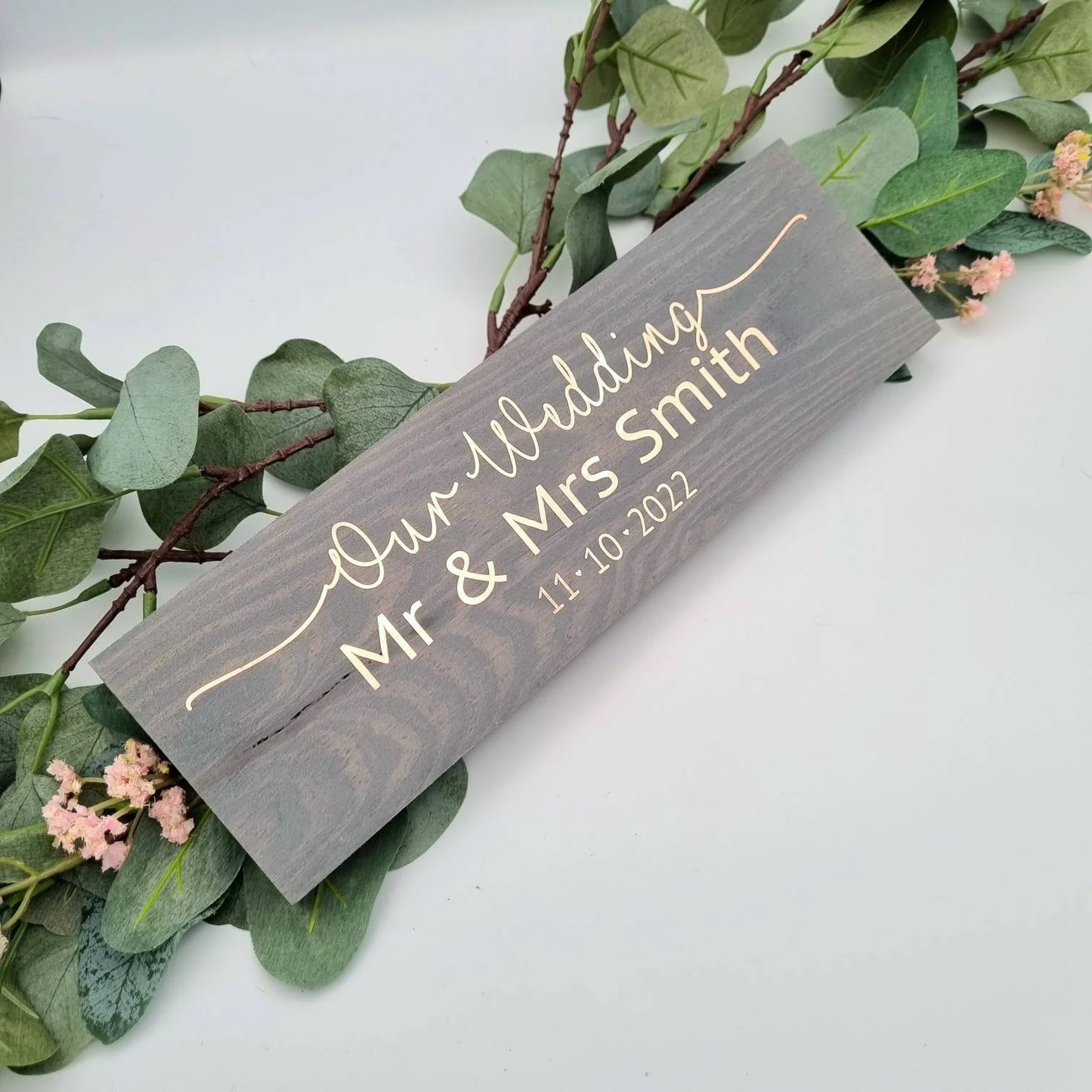 Personalised Our wedding Mr and Mrs wedding sign, Mr and Mr sign, Mrs and Mrs sign