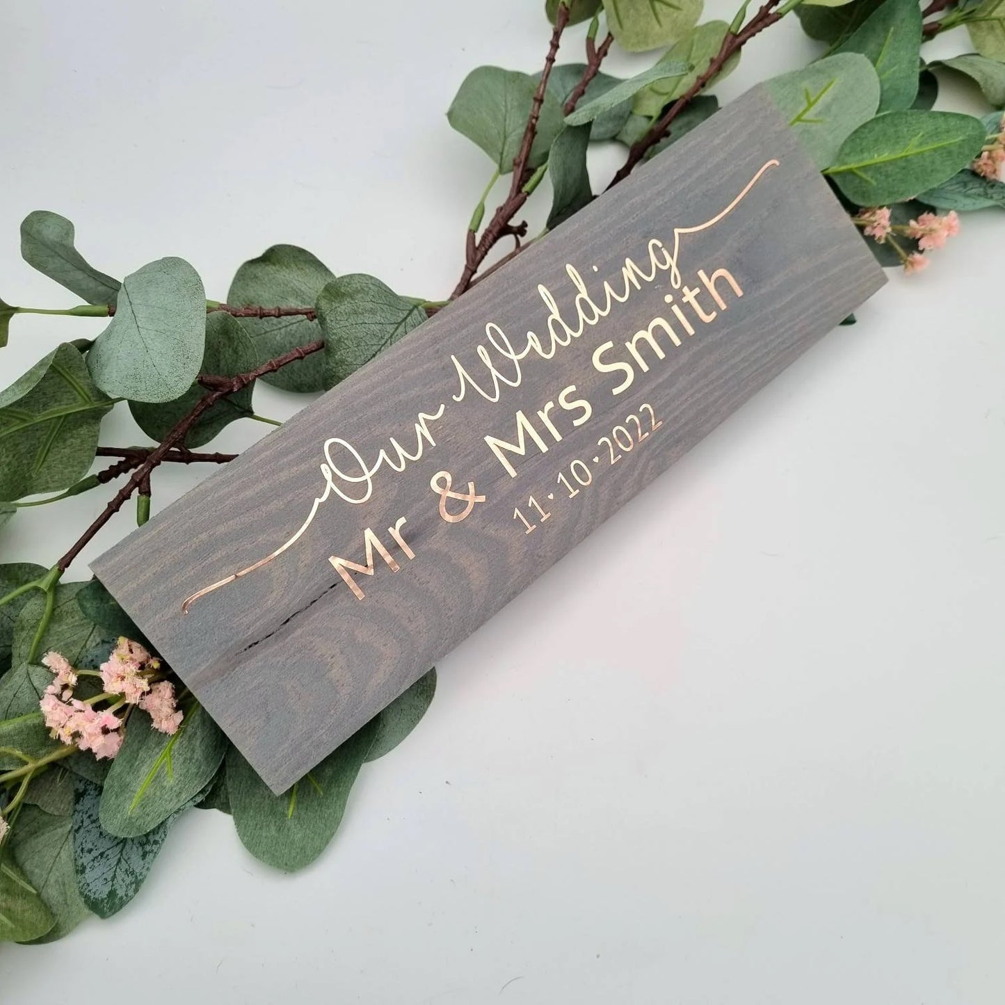 Personalised Our wedding Mr and Mrs wedding sign, Mr and Mr sign, Mrs and Mrs sign
