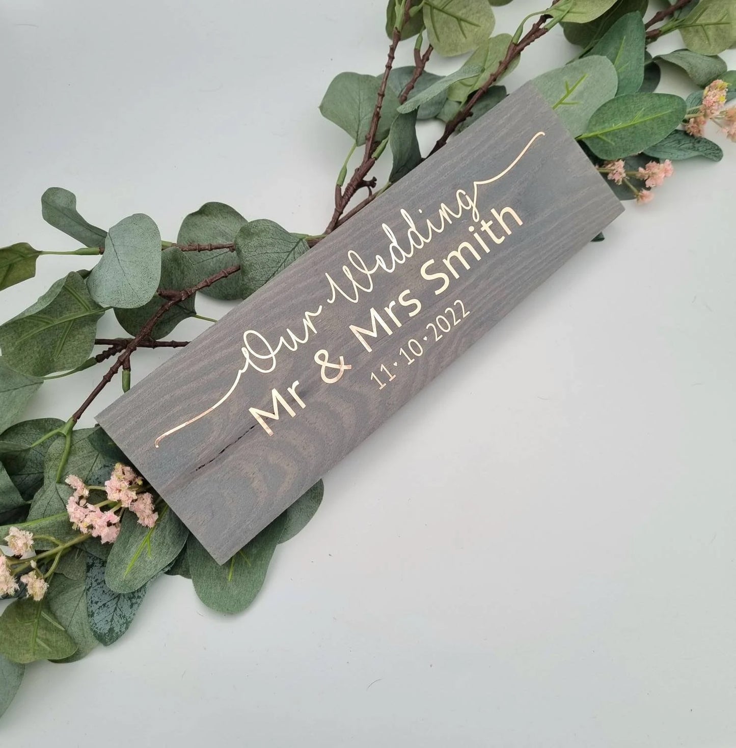 Personalised Our wedding Mr and Mrs wedding sign, Mr and Mr sign, Mrs and Mrs sign