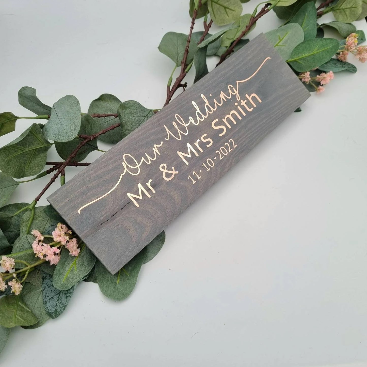 Personalised Our wedding Mr and Mrs wedding sign, Mr and Mr sign, Mrs and Mrs sign