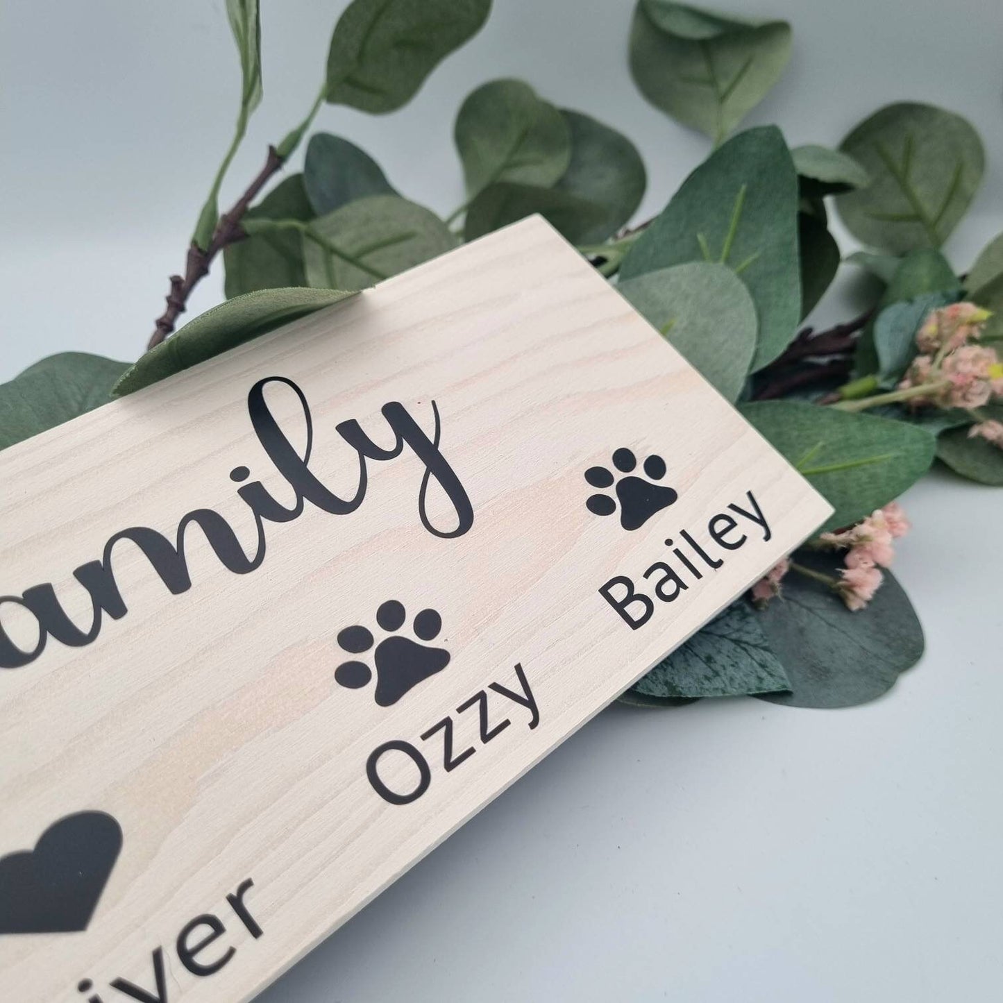 Our Family Personalised Name Sign