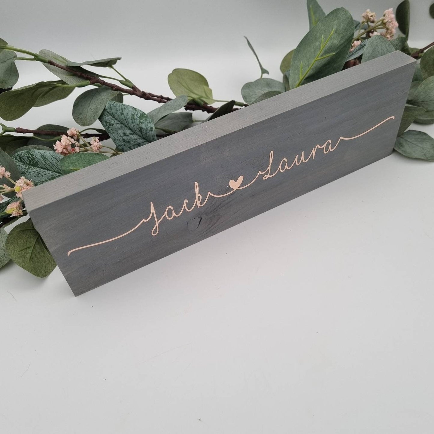 Couples Name Personalised Wooden Sign