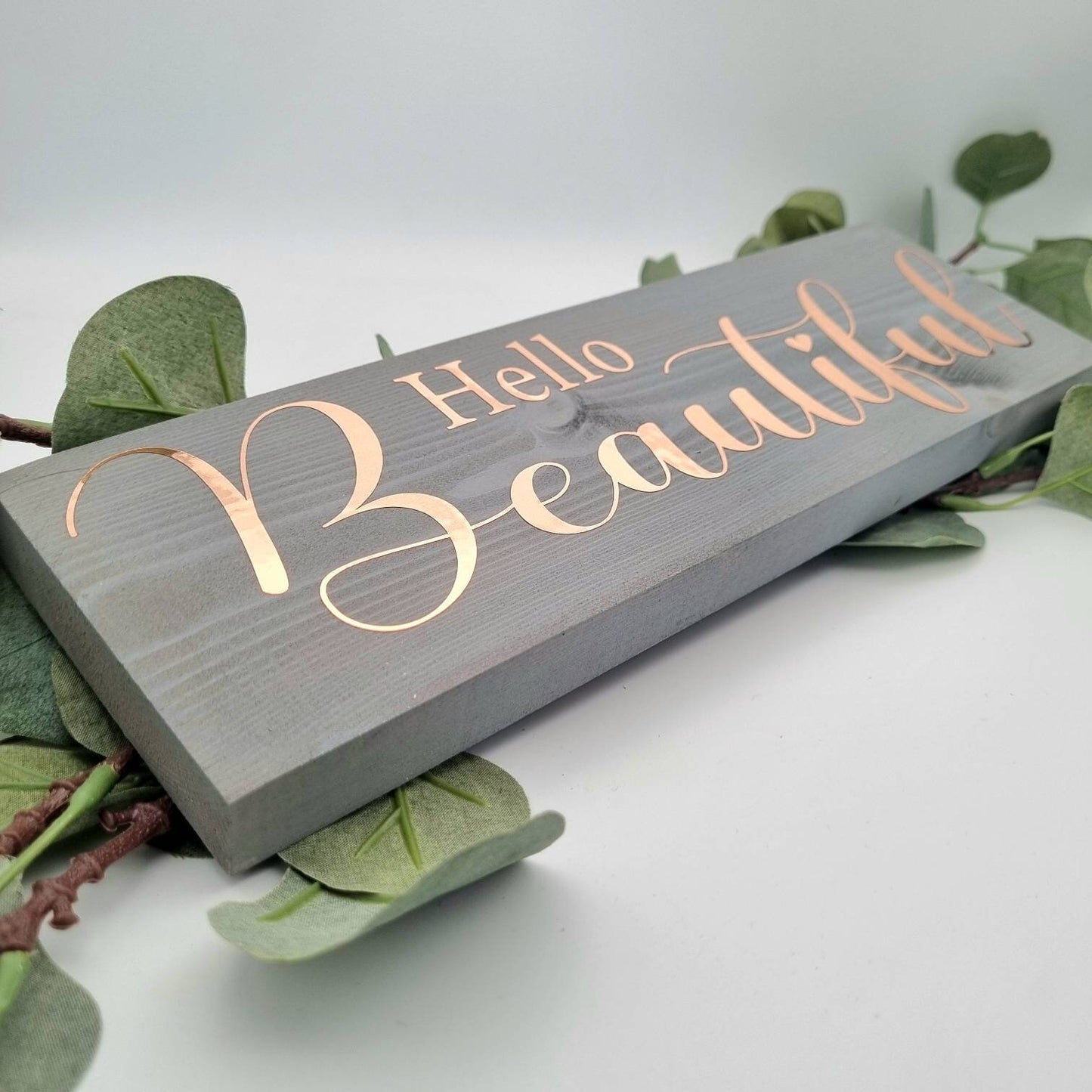 Hello Beautiful Wooden Sign for Home Decor