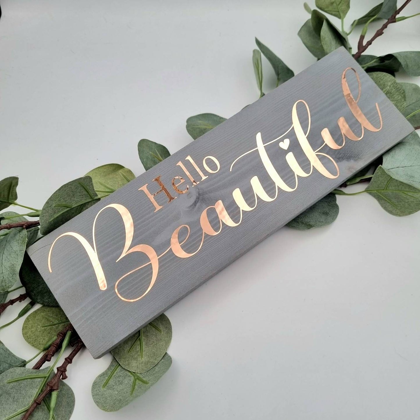 Hello Beautiful Wooden Sign for Home Decor