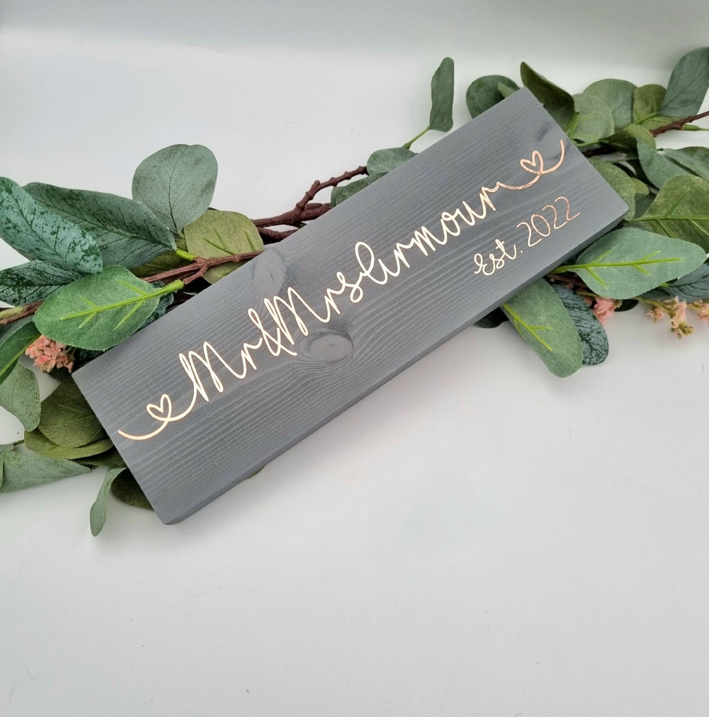 Mr and Mrs Sign Personalised Sign, 5th Wedding Anniversary Gift
