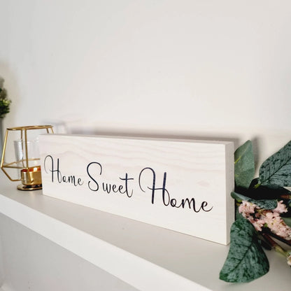 Customised Home Sweet Home Wooden Sign