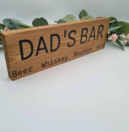 Personalised Wooden Bar Sign