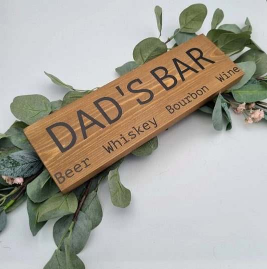 Personalised Wooden Bar Sign