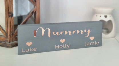 Personalised Family Name Wooden Sign
